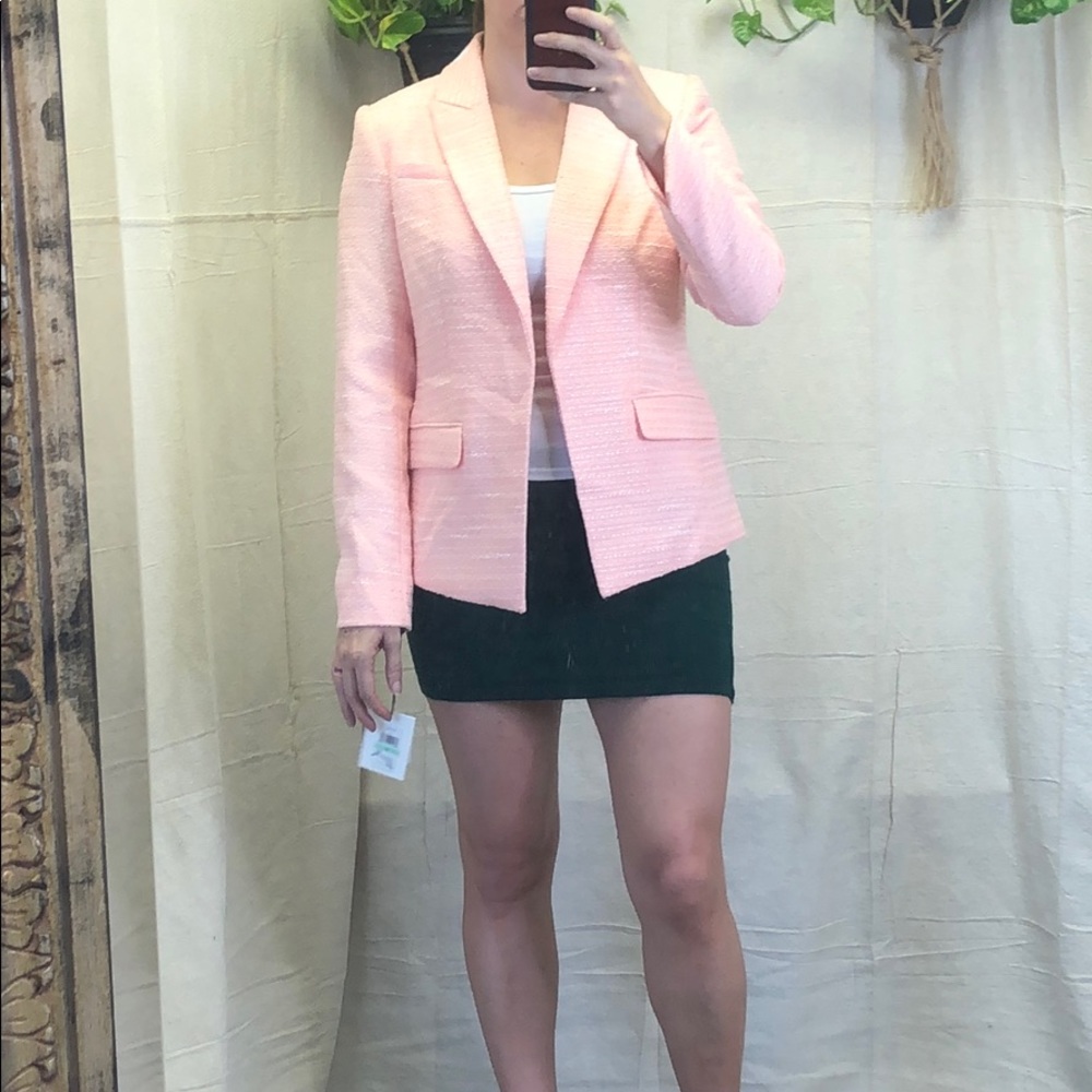 Calvin Klien orange tweed jacket, no closure - Picture 1 of 8